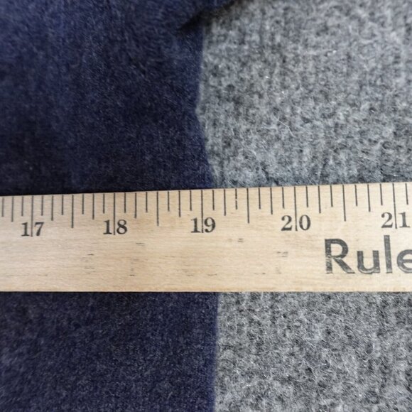 J. Crew Mens Sweater L Blue 1/4 Zip Solid 100% Cashmere - Picture 8 of 10